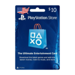 giftcard playstation store 10 dollar