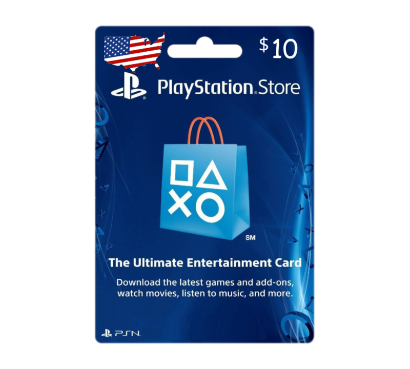 giftcard playstation store 10 dollar