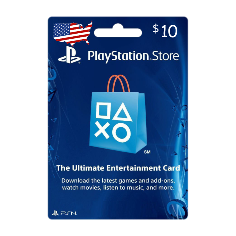 giftcard playstation store 10 dollar